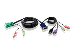 3M USB 2.0接口切换器连接线+3 in 1 SPHD，音频