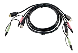 1.8M USB HDMI KVM连接线+音频