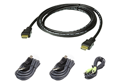 1.8m USB HDMI Secure KVM 多电脑切换器专用线材组