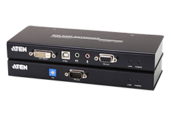 USB DVI Cat 5 KVM信号延长器 (1024x768@60m)
