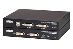 USB DVI双显示HDBaseT™ 2.0 KVM信号延长器(1920 x 1200 @ 100 m 或 150m)