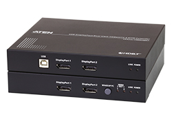 USB DisplayPort 双显示 HDBaseT™ 2.0 KVM 信号延长器 (单显示 4K@100 m)