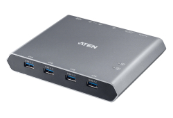 2端口USB-C 4K DisplayPort KVM 扩展坞切换器 (外接式切换按键)