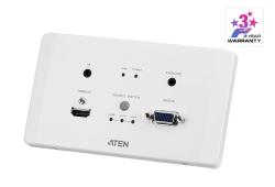 HDMI & VGA HDBaseT EU面板嵌入式视频发送器具备 PoH 功能 (4K@100m) (HDBaseT Class A) (PoH PD)