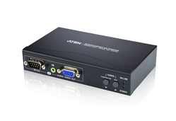 VGA/音频/RS-232 Cat 5信号接收器+双输出 (1280x1024@200m)