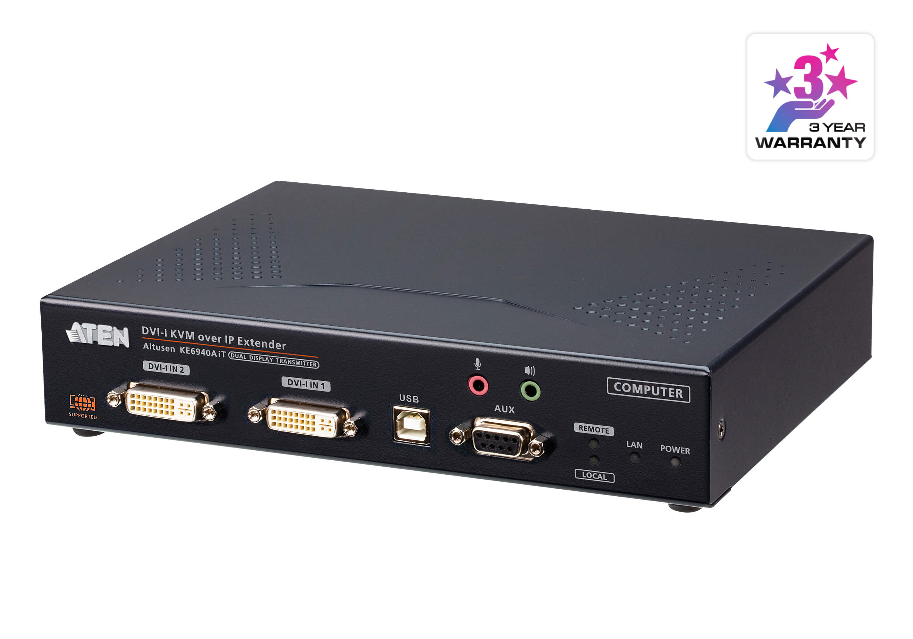 4k Displayport 单屏幕kvm Over Ip 信号延长器 Ke9950 Aten Kvm信号延长器 北京宏正腾达科技