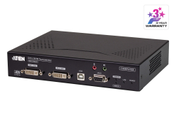 DVI-I 双屏幕 KVM over IP 信号延长器 (发送装置) 远程监控方案