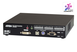 DVI-I 双通道单屏幕KVM over IP 信号延长器 (发送装置) 远程监控方案